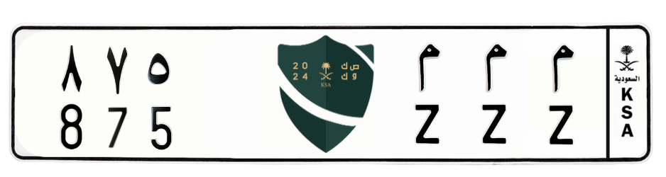 لوحة م م م 875